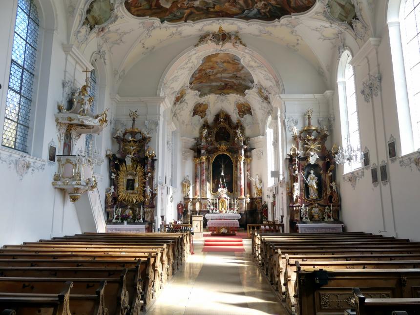 Wessobrunn, Pfarrkirche St. Johannes der Täufer, Bild 3/4