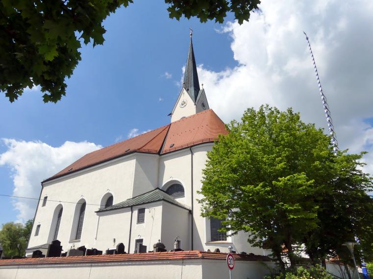 Schwindkirchen, Pfarrkirche Maria Himmelfahrt, Bild 1/2