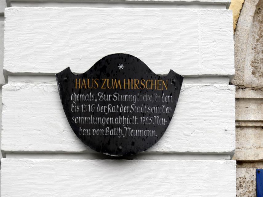 Würzburg, ehem. Gasthaus "Zum Hirschen", heute Commerzbank, Bild 2/4