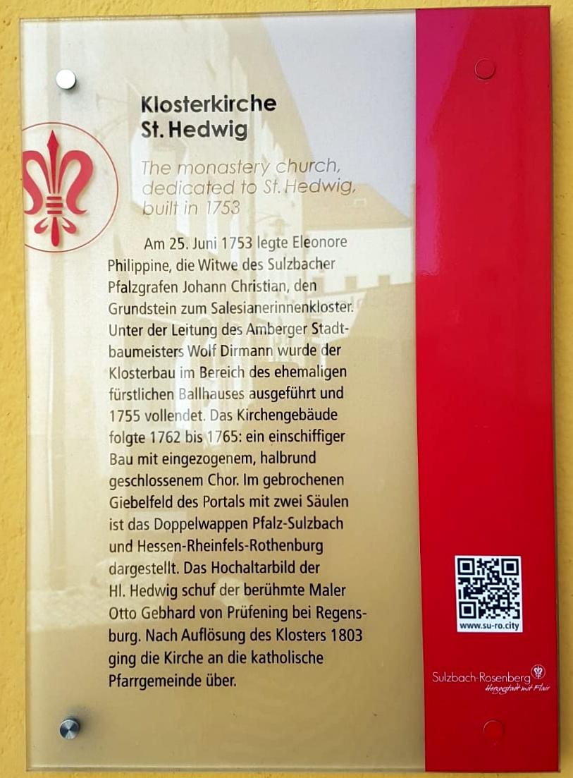 Sulzbach-Rosenberg, ehem. Salesianerinnenkloster, ehem. Klosterkirche St. Hedwig, Bild 2/3