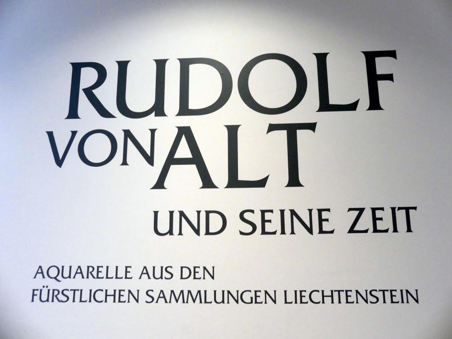 Wien, Albertina, Ausstellung "Rudolf von Alt und seine Zeit" vom 16.02.-10.06.2019, Bild 1/2