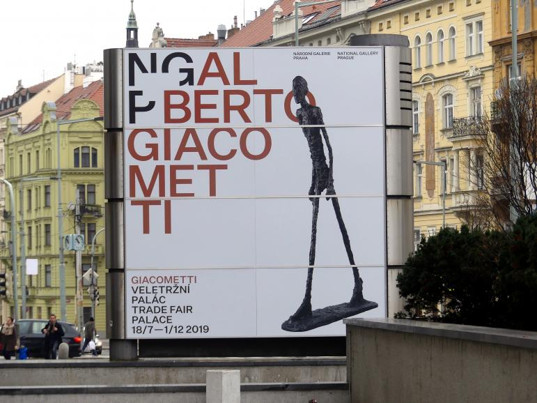 Prag, Nationalgalerie im Messepalast, Ausstellung "Alberto Giacometti" vom 18.07.-01.12.2019, Bild 2/12