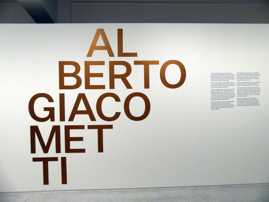 Prag, Nationalgalerie im Messepalast, Ausstellung "Alberto Giacometti" vom 18.07.-01.12.2019, Bild 4/12