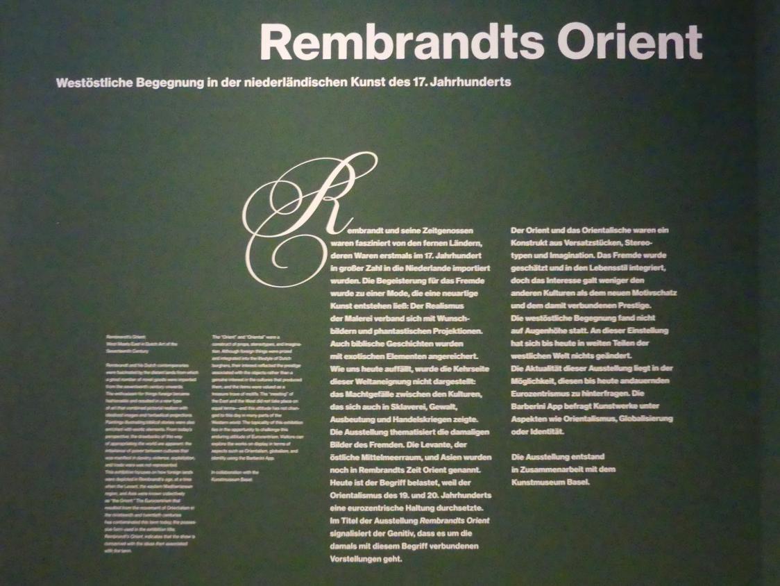 Potsdam, Museum Barberini, Ausstellung "Rembrandts Orient" vom 13.03.-27.06.2021, Bild 4/4