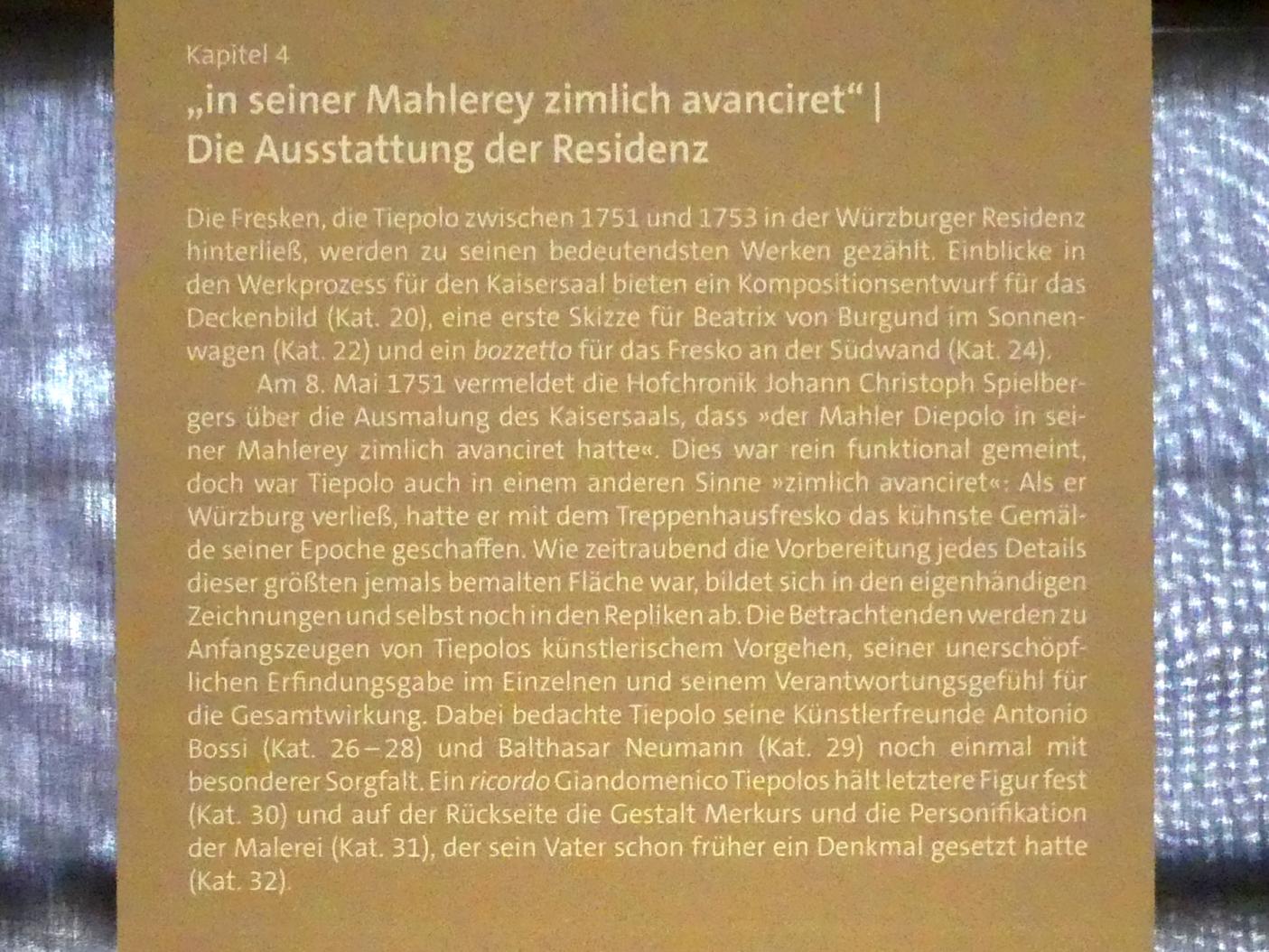 Würzburg, Martin von Wagner Museum, Ausstellung "Tiepolo und seine Zeit in Würzburg" vom 31.10.2020-15.07.2021, Bild 11/12