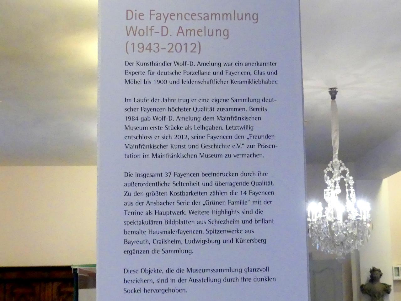 Würzburg, Museum für Franken (ehem. Mainfränkisches Museum), Fayence-Saal, Bild 5/7