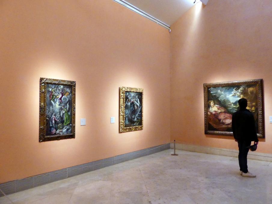 Madrid, Museo Thyssen-Bornemisza, Saal 11, Tizian. Tintoretto, Bassano, El Greco, Bild 1/3