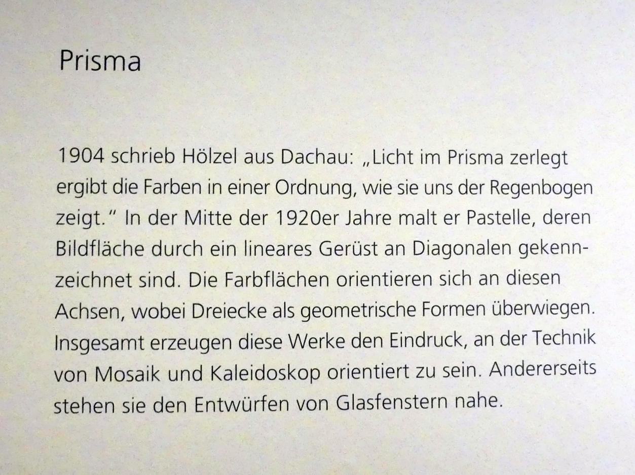 Schweinfurt, Museum Georg Schäfer, Ausstellung Adolf Hölzel vom 03.02.-01.05.2019, Saal 10, Bild 2/2