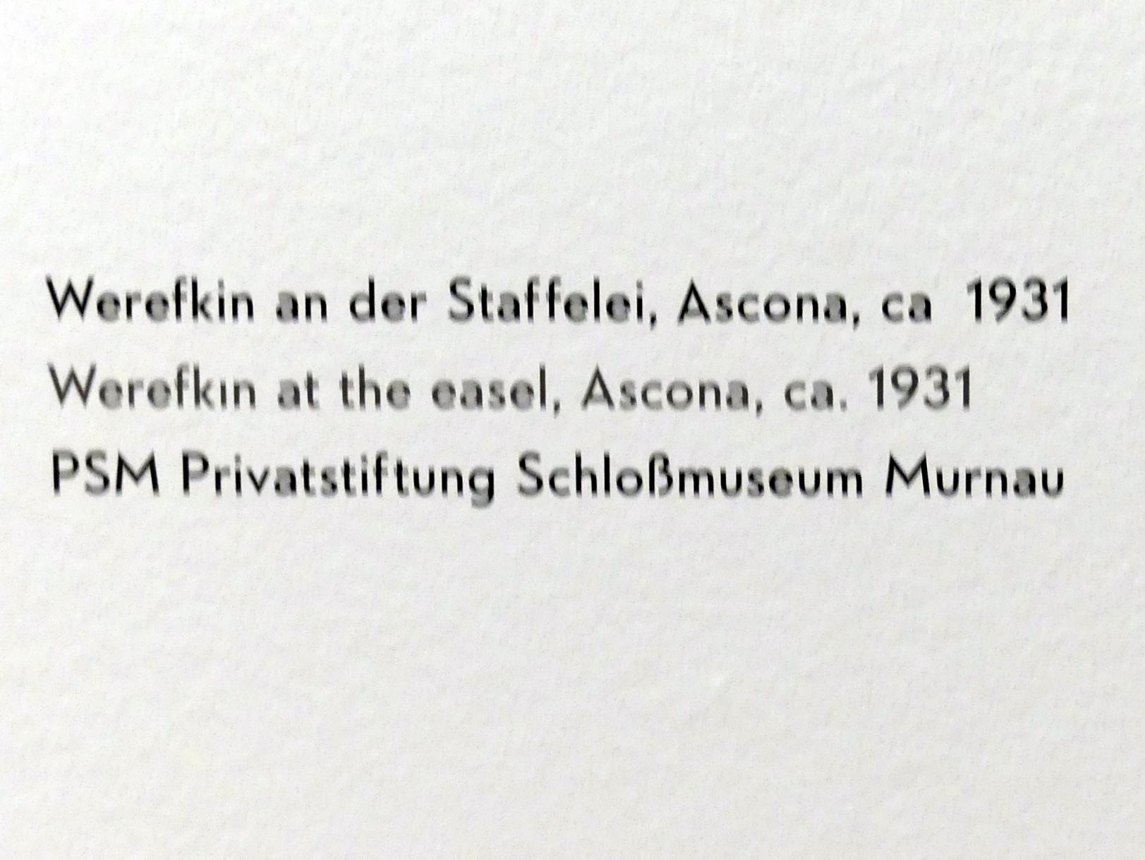 München, Lenbachhaus, Kunstbau, Ausstellung "Lebensmenschen" vom 22.10.2019-16.02.2020, Getrennte Wege ab 1921, Werefkin, Bild 1/8