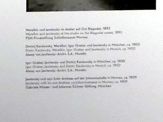München, Lenbachhaus, Kunstbau, Ausstellung "Lebensmenschen" vom 22.10.2019-16.02.2020, Das erste Jahrzehnt in München 1896-1906, Bild 7/10