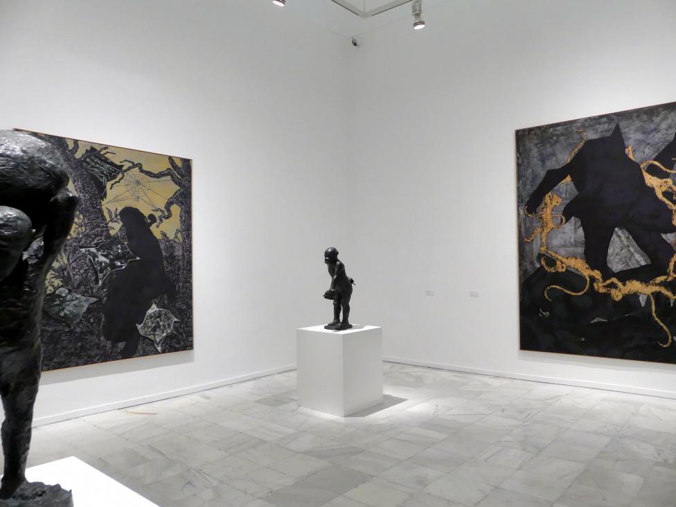 Madrid, Museo Reina Sofía, Ausstellung "Jörg Immendorff - The Task of the Painter" vom 30.10.2019-13.04.2020, Saal 7, Bild 1/4