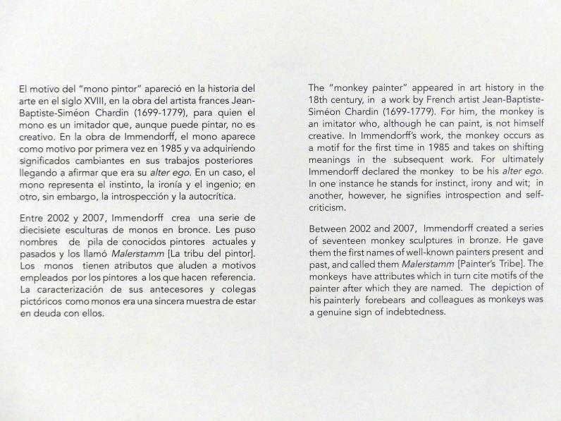 Madrid, Museo Reina Sofía, Ausstellung "Jörg Immendorff - The Task of the Painter" vom 30.10.2019-13.04.2020, Saal 7, Bild 3/4