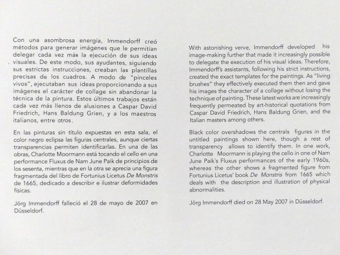 Madrid, Museo Reina Sofía, Ausstellung "Jörg Immendorff - The Task of the Painter" vom 30.10.2019-13.04.2020, Saal 7, Bild 4/4