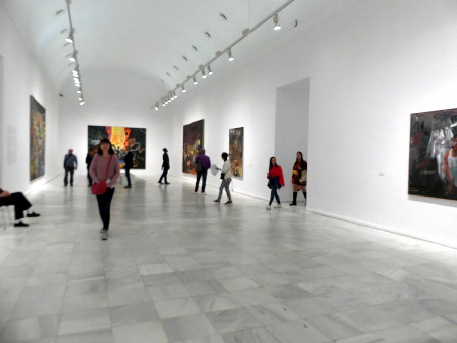 Madrid, Museo Reina Sofía, Ausstellung "Jörg Immendorff - The Task of the Painter" vom 30.10.2019-13.04.2020, Saal 5, Bild 1/2