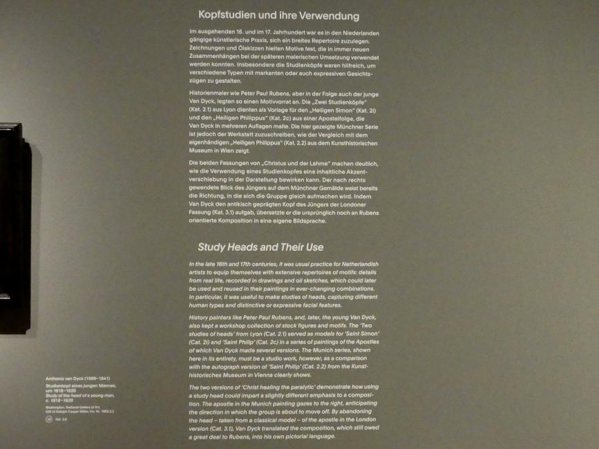 München, Alte Pinakothek, Ausstellung "Van Dyck" vom 25.10.2019-02.02.2020, Die Anfänge - 2, Bild 1/2