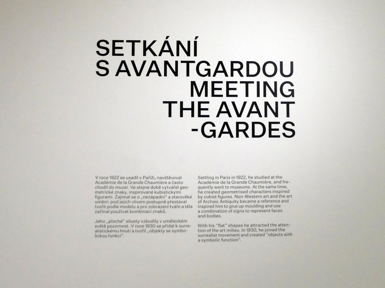 Prag, Nationalgalerie im Messepalast, Ausstellung "Alberto Giacometti" vom 18.07.-01.12.2019, Avantgarde, Bild 2/3
