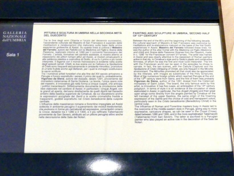 Perugia, Nationalgalerie von Umbrien (Galleria nazionale dell'Umbria), 01: Nicola a Giovanni Pisano, Arnolfo di Cambio, Bild 5/9