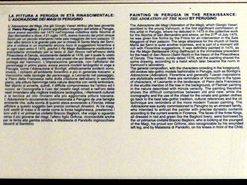 Perugia, Nationalgalerie von Umbrien (Galleria nazionale dell'Umbria), 15: Perugino, Bottega del 1473, Bild 2/3