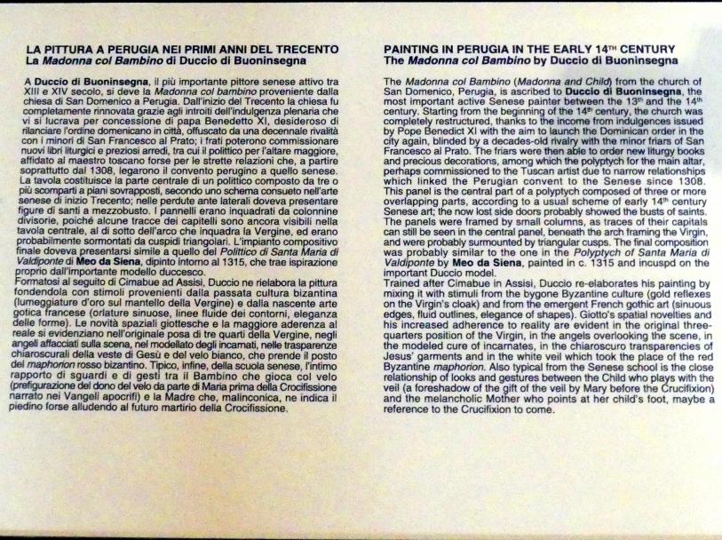 Perugia, Nationalgalerie von Umbrien (Galleria nazionale dell'Umbria), 02: Duccio di Boninsegna, Bild 3/4
