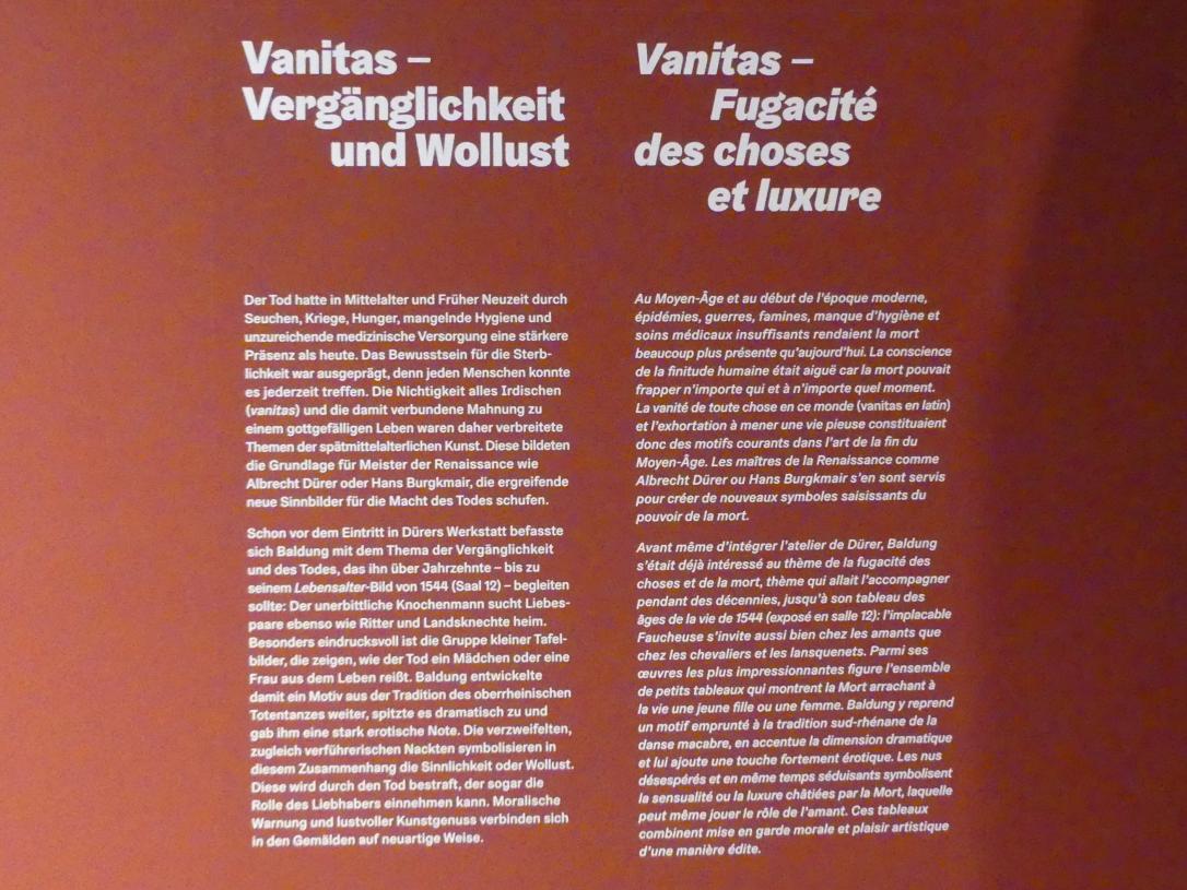 Karlsruhe, Staatliche Kunsthalle, Ausstellung "Hans Baldung Grien, heilig | unheilig", Saal 7, Bild 4/7