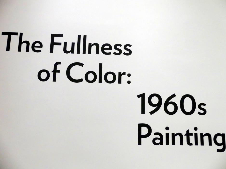 New York, Solomon R. Guggenheim Museum, The Fullness of Color: 1960s Painting, Bild 3/9