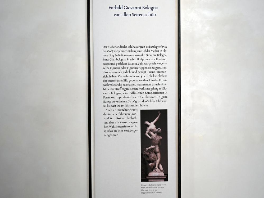Schwäbisch Hall, Kunsthalle Würth, Ausstellung "Leonhard Kern und Europa" vom 29.03. - 03.10.2021, Untergeschoß Saal 5, Bild 2/2