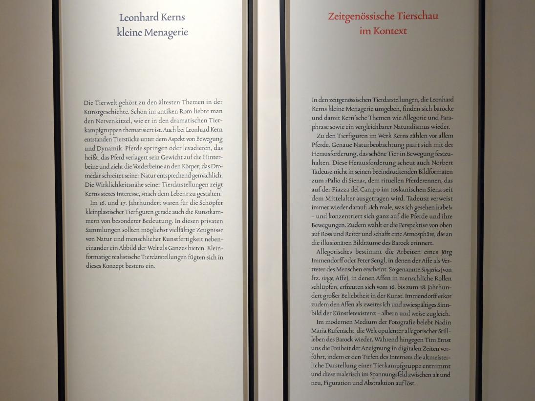 Schwäbisch Hall, Kunsthalle Würth, Ausstellung "Leonhard Kern und Europa" vom 29.03. - 03.10.2021, Untergeschoß Saal 6, Bild 2/2