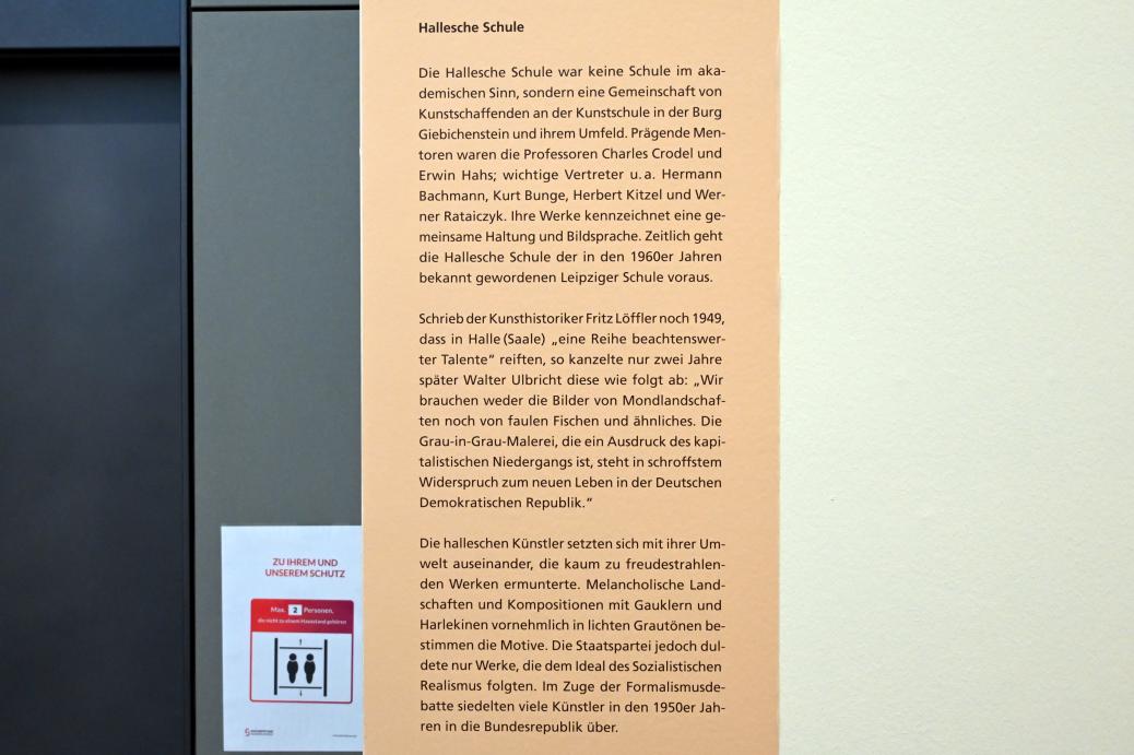 Halle (Saale), Kunstmuseum Moritzburg, Wege der Moderne, Hallesche Schule, Bild 1/2