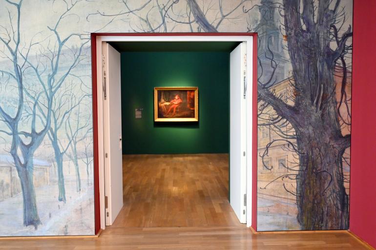 München, Kunsthalle, Ausstellung "Polnischer Symbolismus um 1900" vom 25.03.-07.08.2022, Saal 1 - Ernste Narren, Bild 1/3