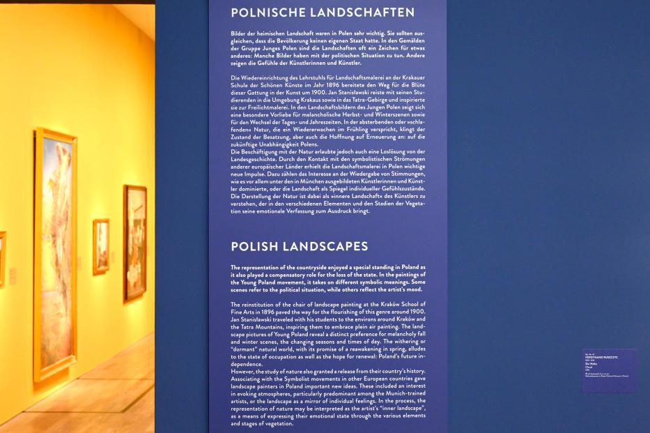 München, Kunsthalle, Ausstellung "Polnischer Symbolismus um 1900" vom 25.03.-07.08.2022, Saal 4 - Polnische Landschaften, Bild 3/3