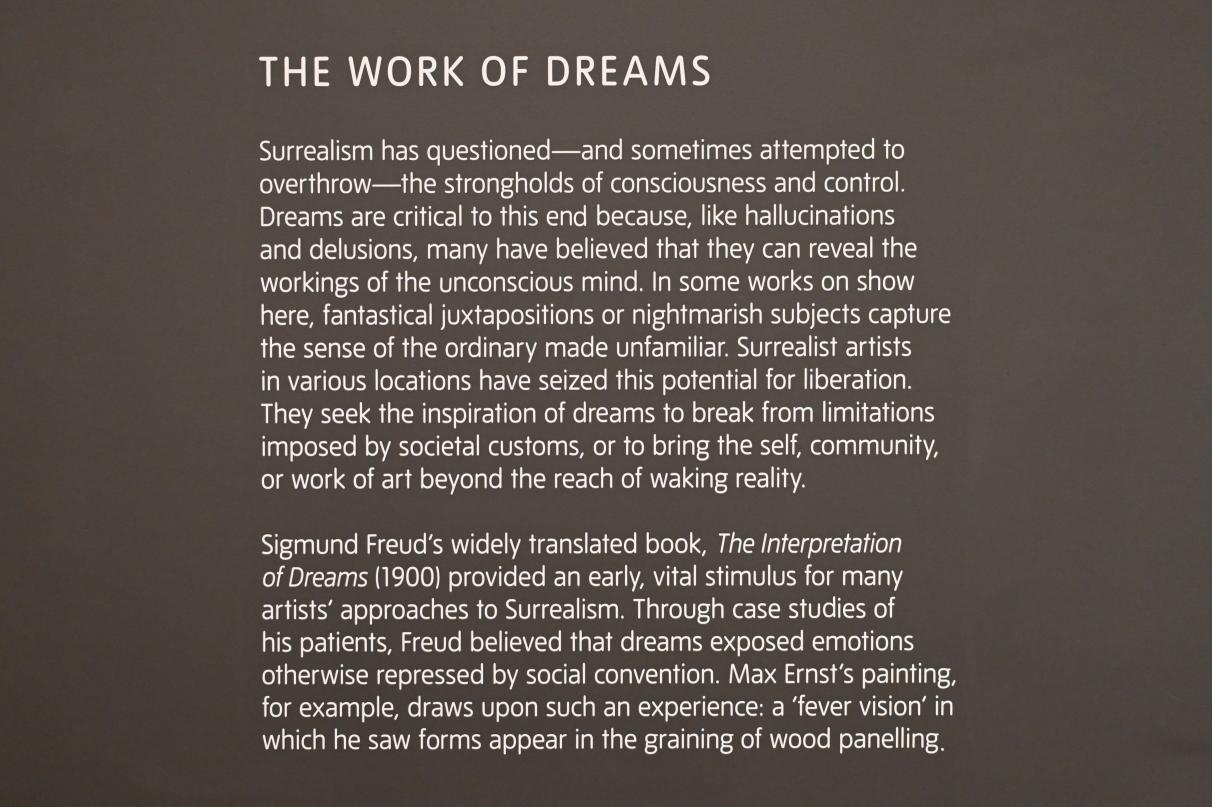 London, Tate Modern, Ausstellung "Surrealism Beyond Borders" vom 24.02.-29.08.2022, Saal 3, Bild 3/15