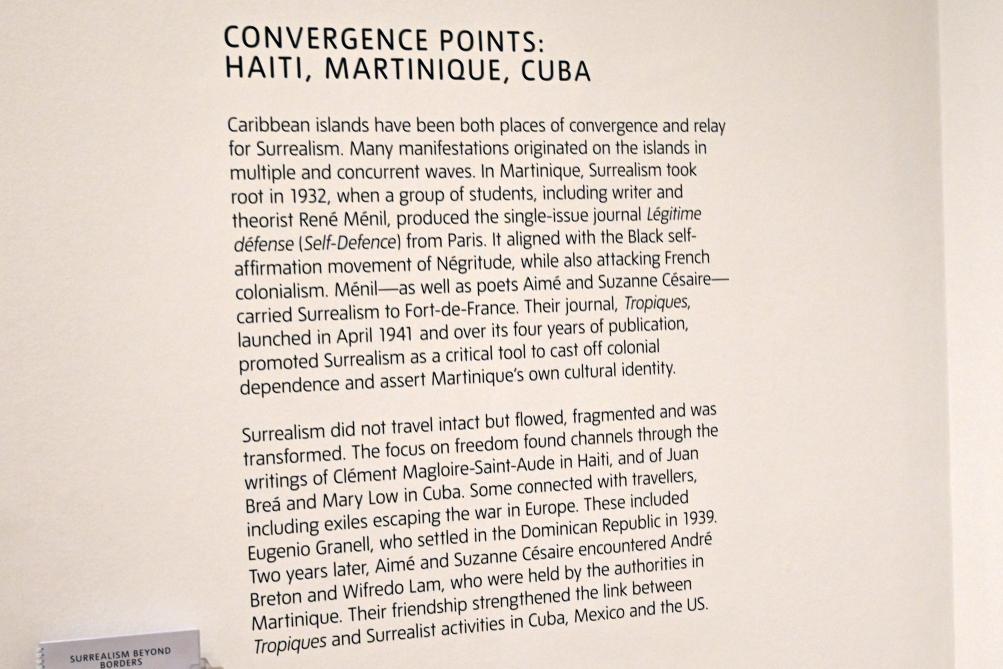 London, Tate Modern, Ausstellung "Surrealism Beyond Borders" vom 24.02.-29.08.2022, Saal 7, Bild 2/7