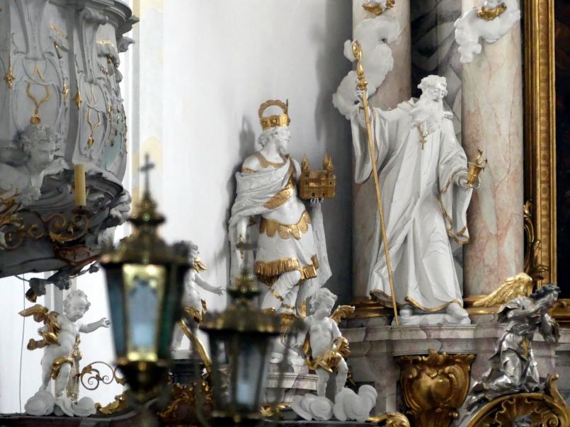 Ignaz Günther (1751–1775), Hochaltar, Mallersdorf, ehem. Klosterkirche, heute Pfarrkirche St. Johannes Evangelist, 1768, Bild 5/9