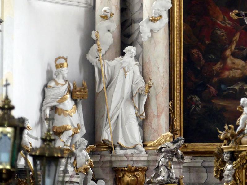 Ignaz Günther (1751–1775), Hochaltar, Mallersdorf, ehem. Klosterkirche, heute Pfarrkirche St. Johannes Evangelist, 1768, Bild 6/9