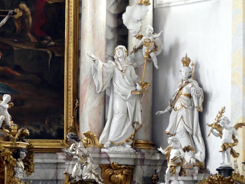 Ignaz Günther (1751–1775), Hochaltar, Mallersdorf, ehem. Klosterkirche, heute Pfarrkirche St. Johannes Evangelist, 1768, Bild 7/9