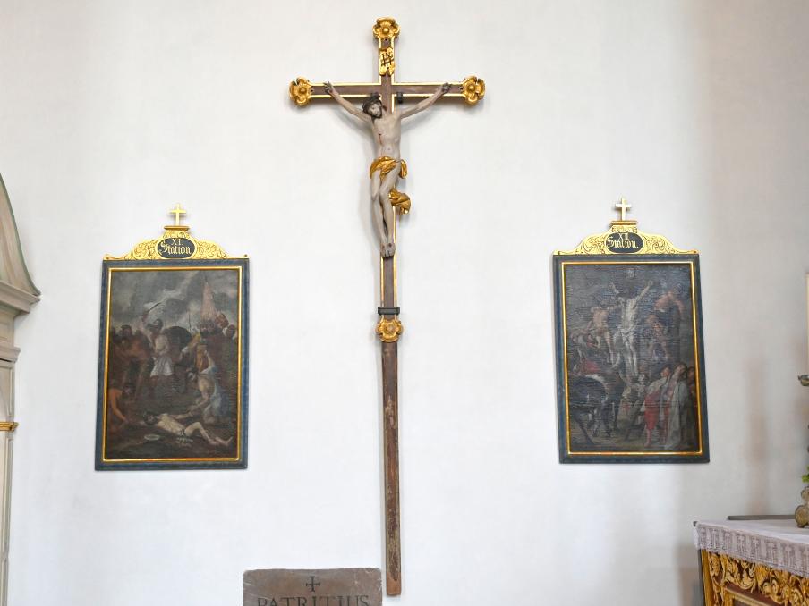 Ignaz Günther (1751–1775), Vortragekreuz, Weyarn, ehem. Augustiner-Chorherrenstift, ehem. Stiftskirche, jetzt Pfarrkirche St. Peter und Paul, 1765, Bild 2/2