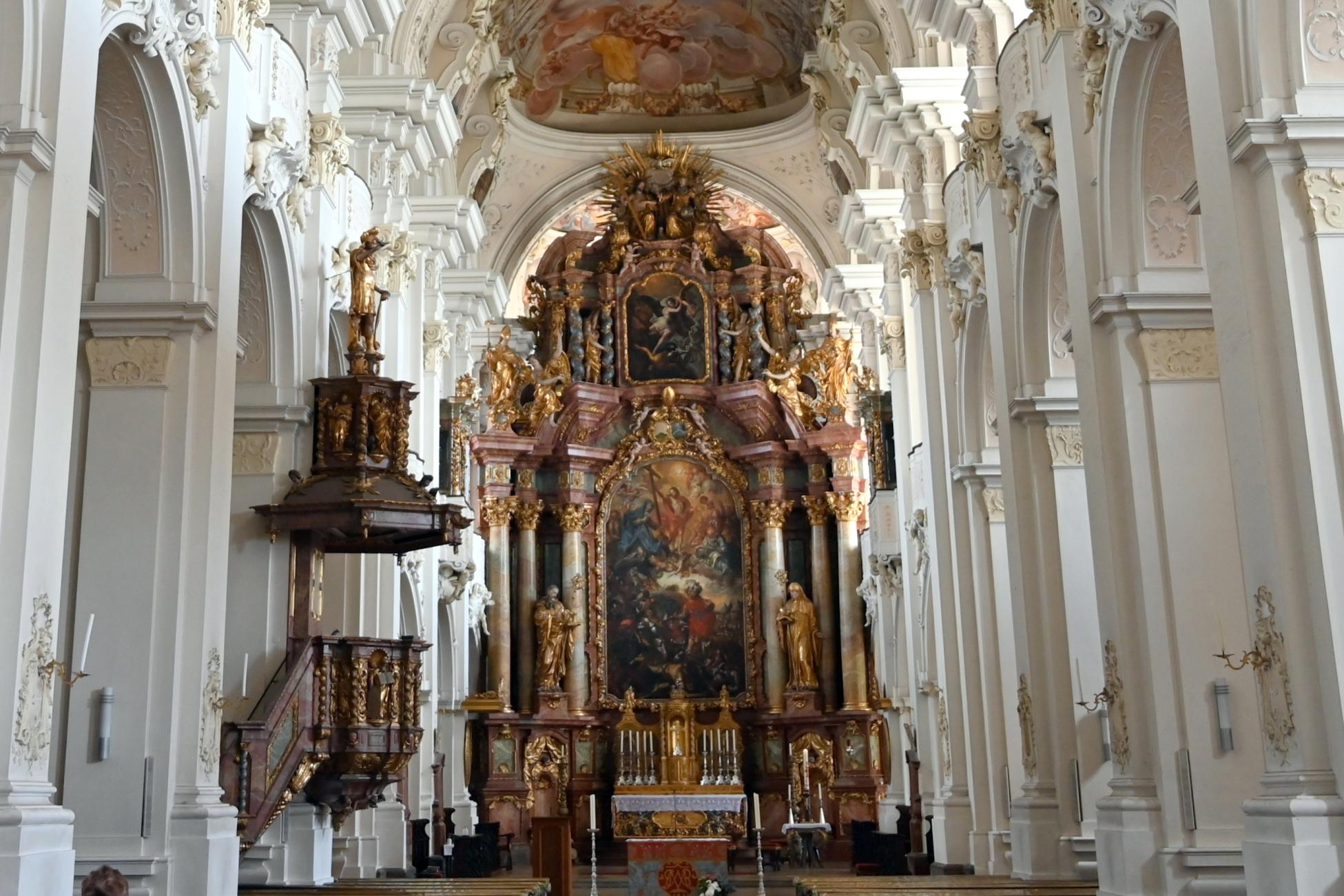 Johann Michael Fischer (Baumeister) (1725–1764), Chor der Benediktiner-Abteikirche, Niederalteich, Benediktinerkloster, ehem. Klosterkirche, heute Pfarrkirche St. Mauritius, 1724–1726