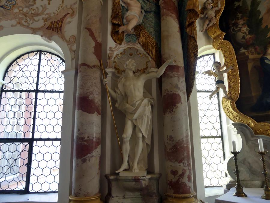 Dominikus Zimmermann (1706–1756), Stuck und Stuckmarmorarbeiten, Buxheim, ehemalige Reichskartause, jetzt Salesianerkloster, St. Annakapelle, 1738–1739, Bild 10/12