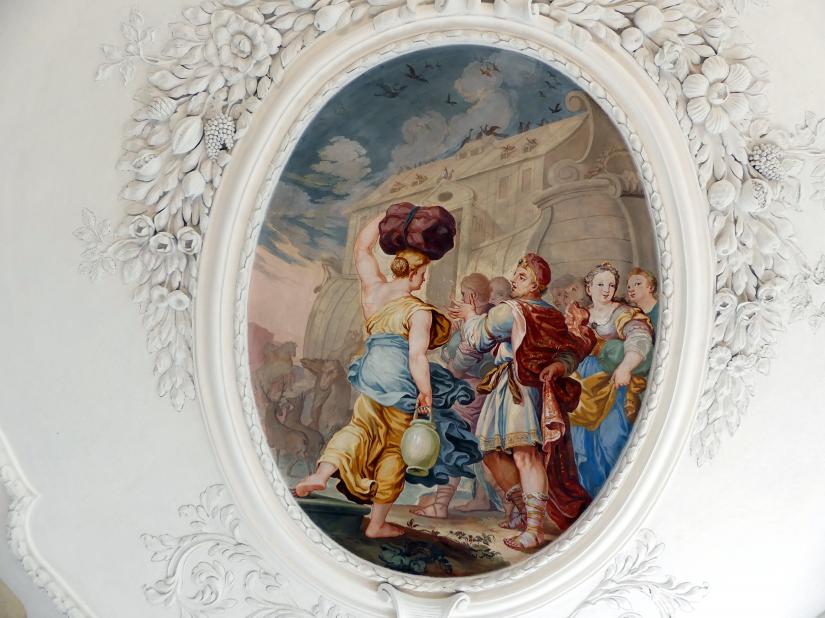 Johann Baptist Zimmermann (1701–1757), Fresken, Buxheim, ehemalige Reichskartause, jetzt Salesianerkloster, Bibliothek, 1710, Bild 3/8
