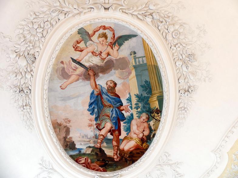 Johann Baptist Zimmermann (1701–1757), Fresken, Buxheim, ehemalige Reichskartause, jetzt Salesianerkloster, Bibliothek, 1710, Bild 4/8