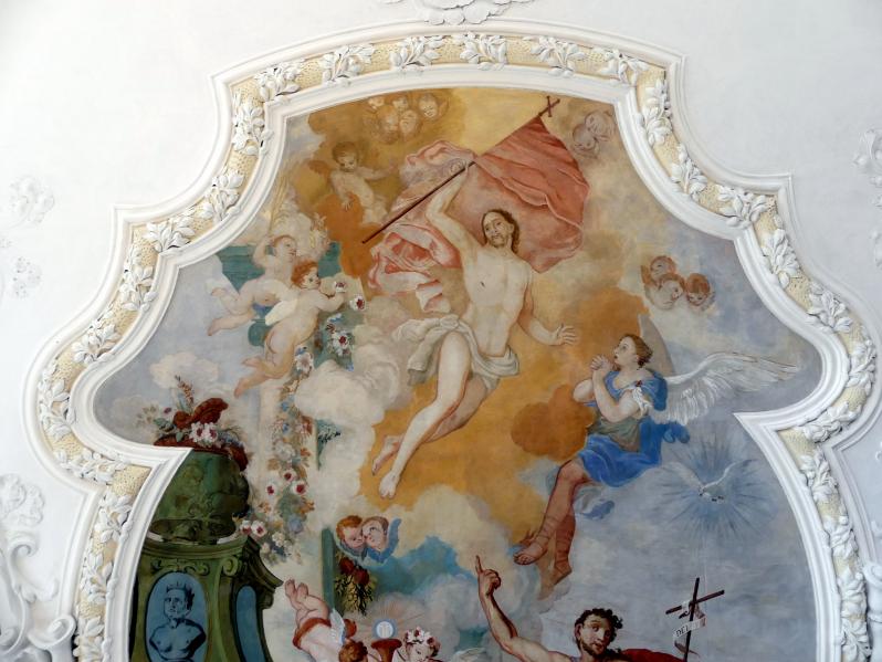 Johann Baptist Zimmermann (1701–1757), Fresken, Buxheim, ehemalige Reichskartause, jetzt Salesianerkloster, Bibliothek, 1710, Bild 6/8