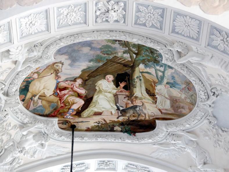 Johann Baptist Zimmermann (1701–1757), Fresken, Buxheim, ehemalige Reichskartause, jetzt Salesianerkloster, Klosterkirche Maria Saal, 1711–1712, Bild 5/18