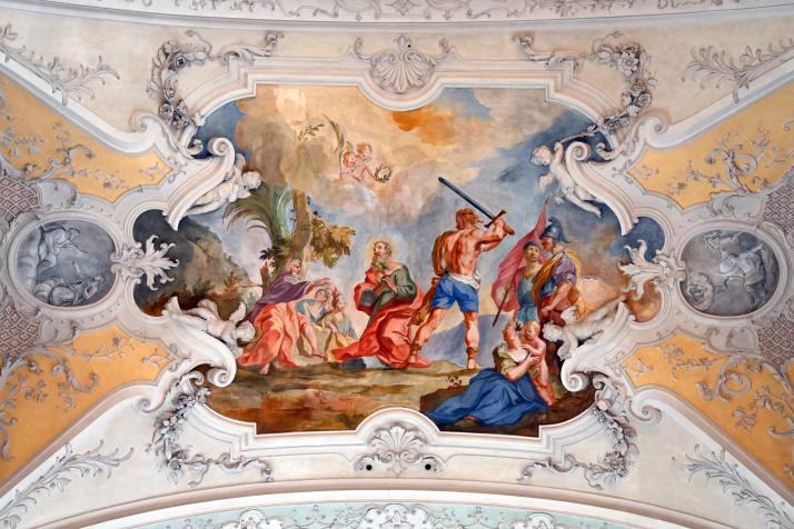 Johann Baptist Zimmermann (1701–1757), Fresken, Weyarn, ehem. Augustiner-Chorherrenstift, ehem. Stiftskirche, jetzt Pfarrkirche St. Peter und Paul, 1729, Bild 2/14