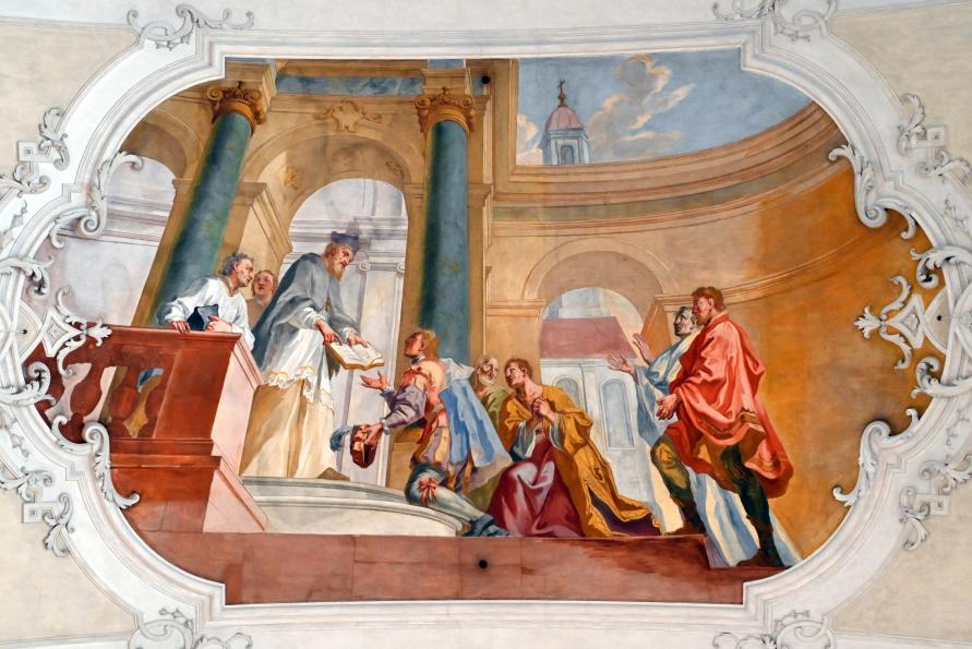 Johann Baptist Zimmermann (1701–1757), Fresken, Weyarn, ehem. Augustiner-Chorherrenstift, ehem. Stiftskirche, jetzt Pfarrkirche St. Peter und Paul, 1729, Bild 5/14