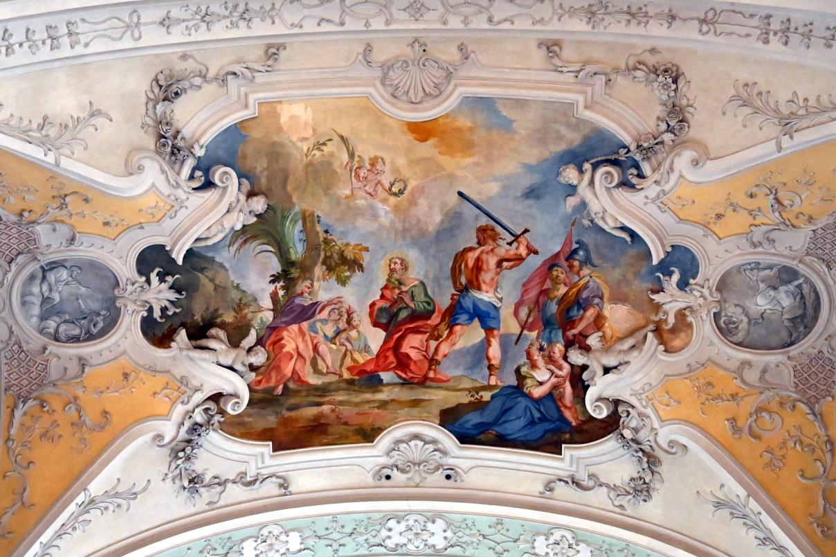 Johann Baptist Zimmermann (1701–1757), Fresken, Weyarn, ehem. Augustiner-Chorherrenstift, ehem. Stiftskirche, jetzt Pfarrkirche St. Peter und Paul, 1729, Bild 9/14