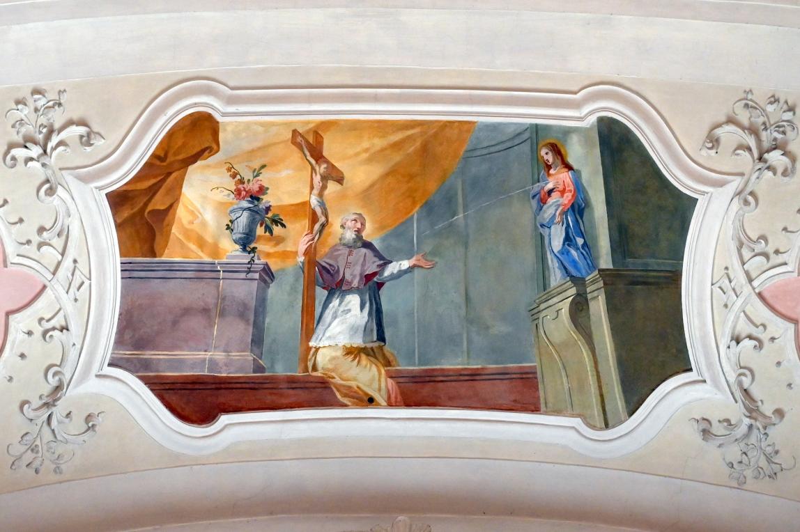 Johann Baptist Zimmermann (1701–1757), Fresken, Weyarn, ehem. Augustiner-Chorherrenstift, ehem. Stiftskirche, jetzt Pfarrkirche St. Peter und Paul, 1729, Bild 12/14