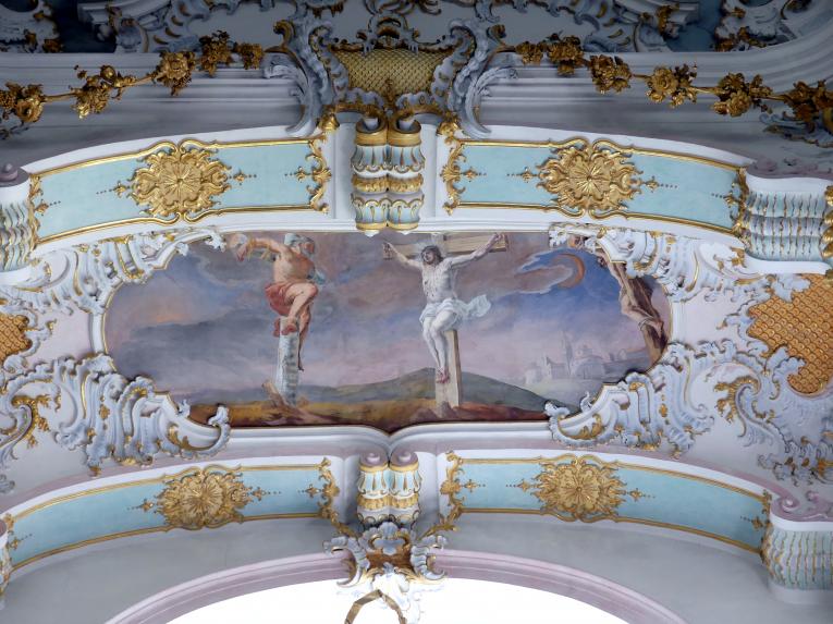 Johann Baptist Zimmermann (1701–1757), Fresken im Hauptraum, Wies, Wallfahrtskirche Zum Gegeißelten Heiland (zur Prämonstratenser-Abtei Steingaden gehörig), 1753–1754, Bild 37/40