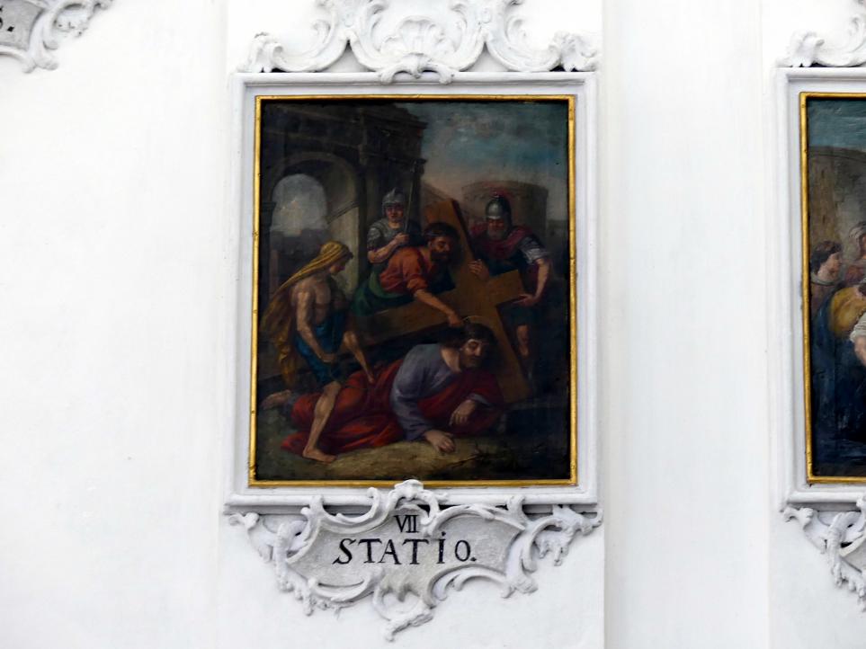 Matthäus Günther (1730–1787), Tafelbilder mit Aposteln und Evangelisten an den Wänden von Langhaus und Chor, Wessobrunn, Pfarrkirche St. Johannes der Täufer, 1757–1758, Bild 18/28