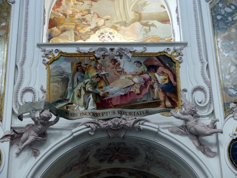 Cosmas Damian Asam (1713–1738), Freskendekoration im Langhaus, Freising, Dom St. Maria und St. Korbinian, 1723–1724, Bild 12/16