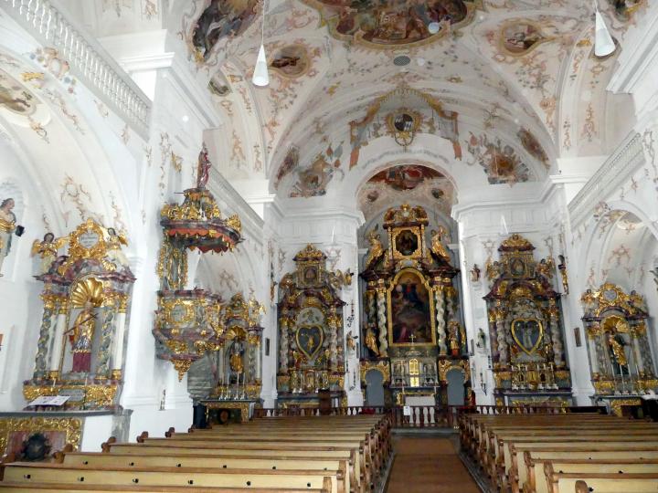 Wolfgang Dientzenhofer (1681–1701), Vollendung der Pfarr- und Wallfahrtskirche Mariä Namen, Trautmannshofen, Pfarr- und Wallfahrtskirche Mariä Namen, 1689, Bild 5/7